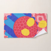 レモンフラワープレート バスタオルセット (ハンドタオル)