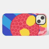 レモンフラワープレート iPhoneケース (裏面横)