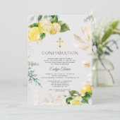 レモンフルーツエレガント金ゴールドフローラ女子会 招待状 (スタンド正面)