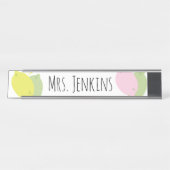 レモンフルーツシトラス先生ズネームデスクネームプレート デスクネームプレート (正面)