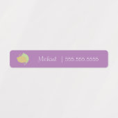 レモンフルーツスクールクラスのランチネーム番号ラベル ラベル (デザイン1)