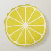 レモンフルーツスライス（大） ラウンドクッション (裏面)
