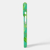 レモンフルーツパターンイエローターコイズグリーン Case-Mate iPhoneケース (裏面 / 左)