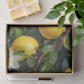 レモンフルーツブロッサム絵を描アート 薄葉紙 (ギフト)