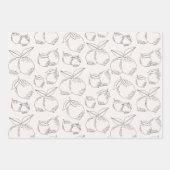 レモンフルーツマーケットラミニマルイン ラッピングペーパーシート (正面)