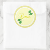 レモンフルーツラベルシール ラウンドシール (バッグ)