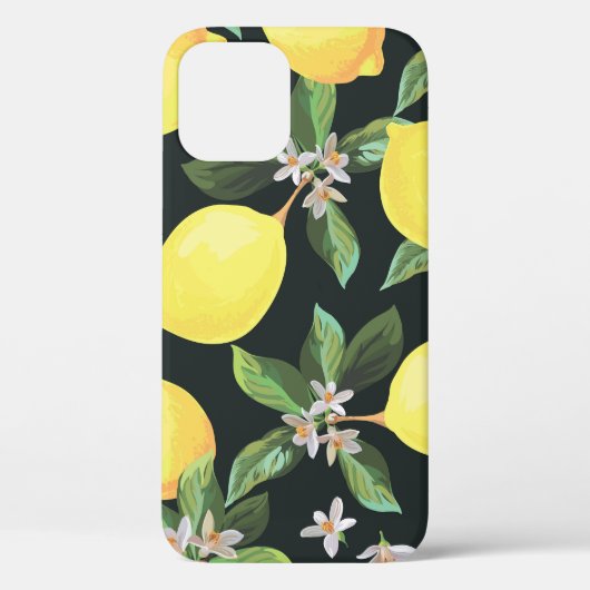 レモンフルーツ：シームレスパターンデザイン Case-Mate iPhoneケース (裏面)