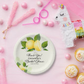 レモンフルーツ |ブライダルシャワー紙プレート ペーパープレート (パーティー)