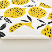 レモンフルーツ：ヴィンテージシームレスデザイン。 シェルパブランケット (3/4)