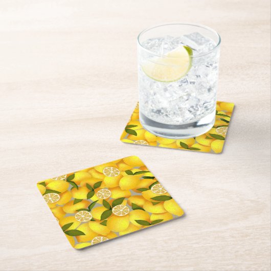レモンフル スクエアペーパーコースター (インサイチュ)