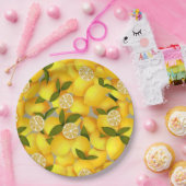 レモンフル ペーパープレート (パーティー)