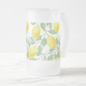 レモンフレステッドマグ フロストグラスビールジョッキ (正面右)