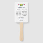 レモンフローラアマルフィイタリアンウェディングプログラム ハンドファン (裏面)