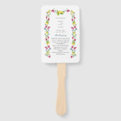 レモンフローラアマルフィイタリアンウェディングプログラム ハンドファン (正面)