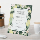 レモンフローラエメラルドグリーン結婚式の引き出物サイン 台座サイン (インサイチュ)