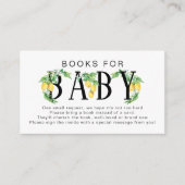 レモンフローラシトラスブルーホワイトブックスベビー エンクロージャーカード (正面)