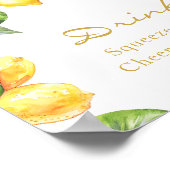 レモンフローラドリンクブライダルシャワーポスター ポスター (角)