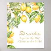 レモンフローラドリンクブライダルシャワーポスター ポスター (正面)