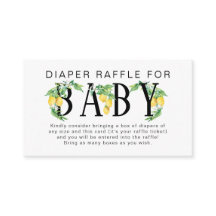 レモンフローラピンクと白かんきつ類おむつラッフル