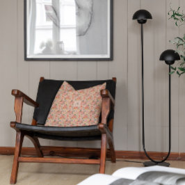 レモンフローラピンク牡丹ラスティックパターンモノグラム クッション