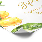 レモンフローラブライダルシャワーギフトポスター ポスター (角)