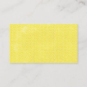 レモンフローラブライダルシャワーレシピカードリクエスト 名刺 (裏面)