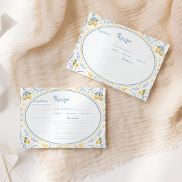 レモンフローラブライダルシャワーレシピカード