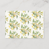 レモンフローラブライダルシャワー エンクロージャーカード (裏面)
