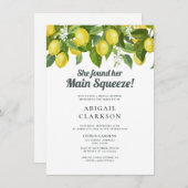 レモンフローラメインスクイーズブライダルシャワー 招待状 (正面/裏面)