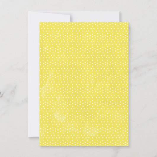 レモンフローラメイン絞りブライダルシャワー招待 招待状 (裏面)