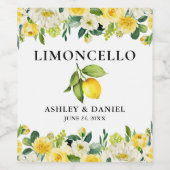 レモンフローラリモ結婚ンチェロボトルラベル ワインラベル (シングルラベル)