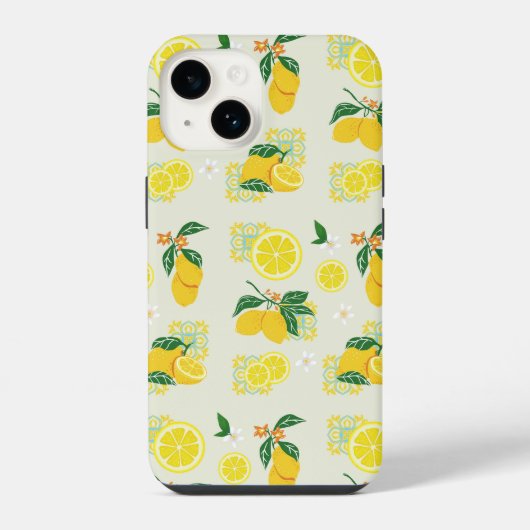 レモンフローラル iPhoneケース (裏面)