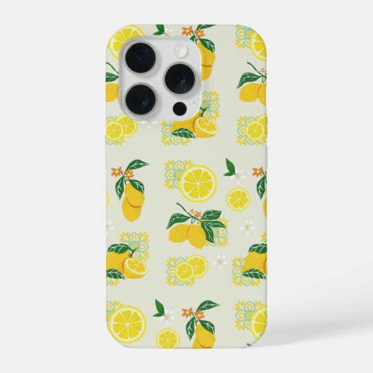 レモンフローラル iPhoneケース (裏面)