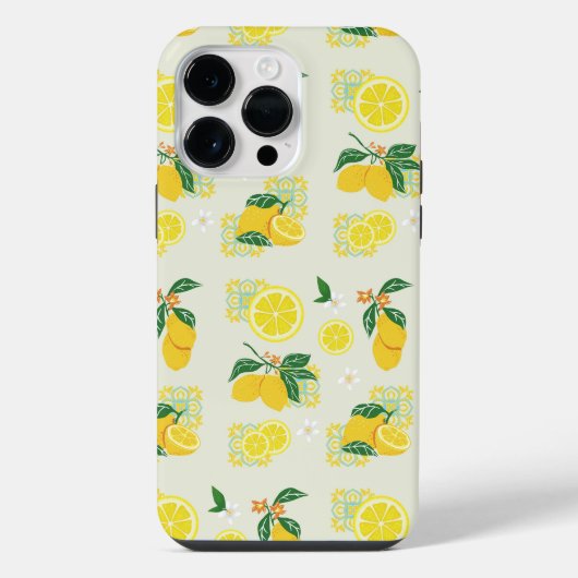 レモンフローラル iPhoneケース (裏面)