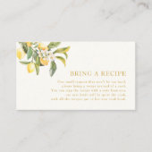 レモンフローラレシピ エンクロージャーカード (正面)