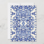 レモンフローラ地中海のブライダルシャワー 招待状 (裏面)