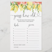 レモンフローラ彼らは新婦シャワーゲームを何歳だった (正面)