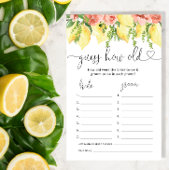 レモンフローラ彼らは新婦シャワーゲームを何歳だった