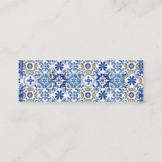 レモンフローラ結婚グリーンリーのWebサイトカードミニ スキニー名刺 (裏面)