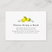 レモンフローラPlease Bring a Book エンクロージャーカード (正面)