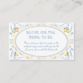 レモンブイタリアンイダルシャワーレシピfor the Bride En エンクロージャーカード (正面)