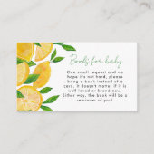 レモンブックスベビーベビーシャワー エンクロージャーカード (正面)