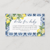 レモンブックベビー赤ちゃんシャワーエンクロージャカード エンクロージャーカード (正面)