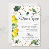 レモンブライダルエレガントシャワーの招待状 招待状 (正面)