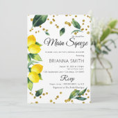 レモンブライダルエレガントシャワーの招待状 招待状 (スタンド正面)