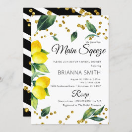 レモンブライダルエレガントシャワーの招待状 招待状