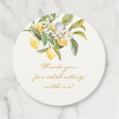 レモンブライダルギフトラベル フェイバータグ (正面)