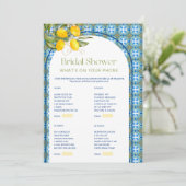 レモンブライダルシャワーあなたの携帯のゲームカードの何 招待状 (スタンド正面)