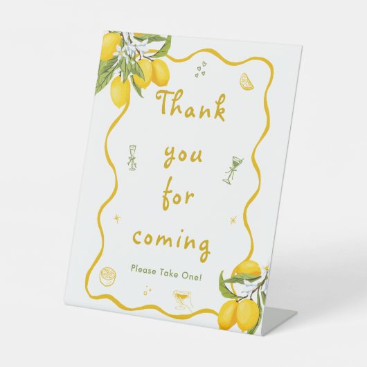 レモンブライダルシャワーの恩恵 台座サイン (正面)