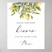 レモンブライダルシャワーはキスのサインを推測 ポスター (正面)